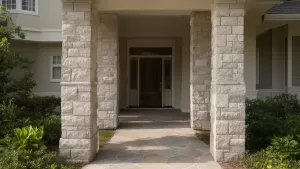 Filary przed domem wykończenie