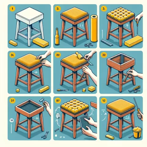 jak tapicerować taboret